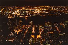 Blick ber New York bei Nacht