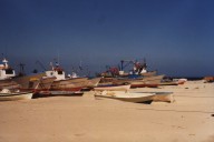Fischerboote am Strand von Soverato